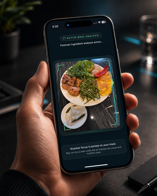 Blurrix app screen, FoodScore analysis
