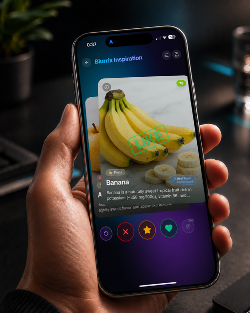 Blurrix app screen, SwaySniff analysis